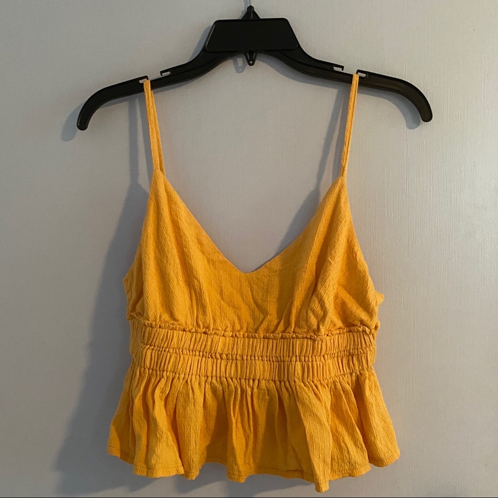 Amaryllis golden yellow crop top (S) - Picture 2 of 3